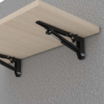 GLORIA ESCUADRA ABATIBLE 350MM ACABADO NEGRO