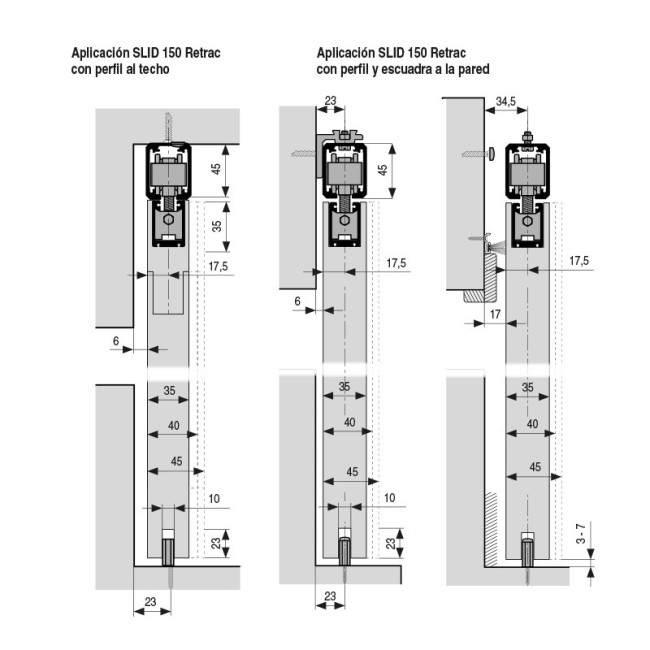 JUEGO DE ACCESORIOS SLID-150 RETRAC