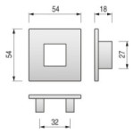 VARADERO TIRADOR ZAMAK 32mm. ELEGIR ACABADO.