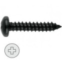TORNILLO ROSCA CHAPA. ACERO. NEGRO. ISO 1478. CABEZA REDONDA/ANCHA