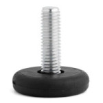 PIE NIVELADOR ANTIDESLIZANTE TINI M8 Ø30 ACERO-PLÁSTICO ACABADO ZINCADO-NEGRO PIE NIVELADOR ANTIDESLIZANTE TINI M8 Ø30 ACERO-PLÁSTICO ACABADO ZINCADO-NEGRO