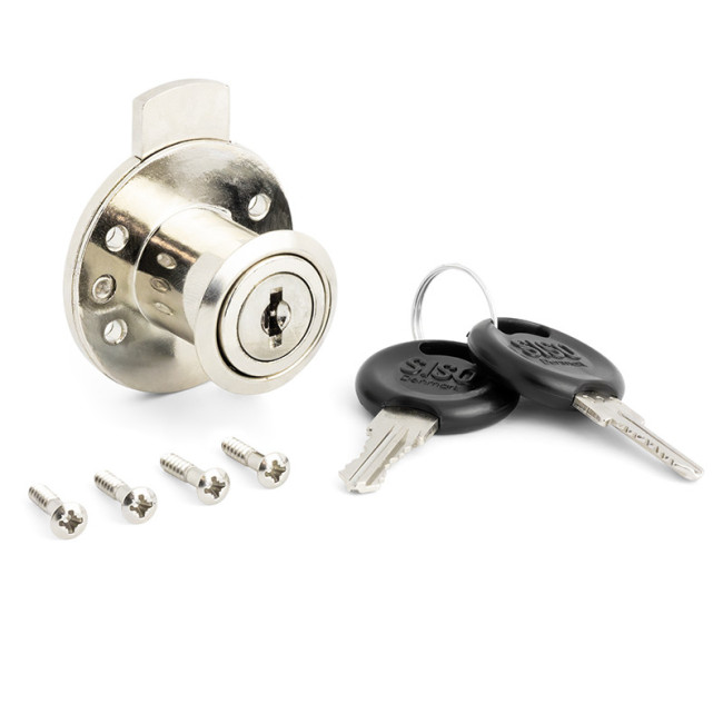 CERRADURA LOCK d19X22 LLAVES IGUALES  C/LLAVES INCLUIDAS.
