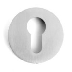 BOCALLAVE ZAMAK Ø50x10mm LISO ACABADO NEGRO Y CROMO