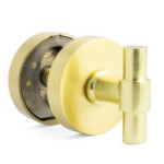 MULETILLA DESBLOQUEO "T" 50mm Ø50 LATON MATE, NEGRO MATE, NIQUEL SATINADO