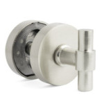 MULETILLA DESBLOQUEO "T" 50mm Ø50 LATON MATE, NEGRO MATE, NIQUEL SATINADO