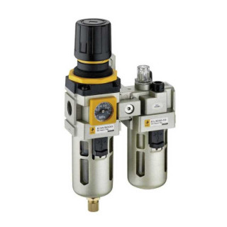 FILTRO REGULADOR LUBRICADOR EIC3010-02. MANÓMETRO INTEGRADO. EN LÍNEA. ROSCA R-1/4
