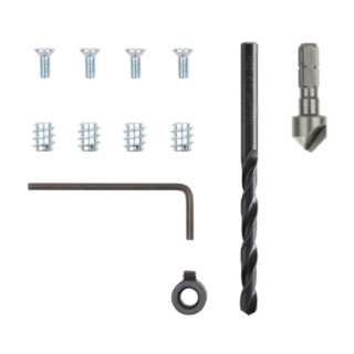 KIT DE REPARACIÓN PARA COSTADO BISAGRA CAZOLETA. ACERO. ZINCADO. PARA TALADRO Y AVELLANADO. INSERTO ROSCADO - WOLFCRAFT