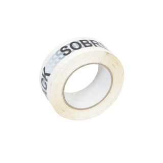 PRECINTO ADHESIVO DE SOBREEMBALAJE. SOPORTE PLÁSTICO. SEMIBRILLANTE. TRANSLÚCIDO/BLANCO. ROLLO. ANCHO 50MM