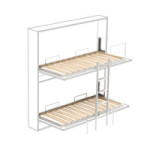 LITERA MULTILAMINAS 90X190 COMPLETA GRIS (2 SOMIERES, ESCALERA Y BARANDILLA FIJA.)