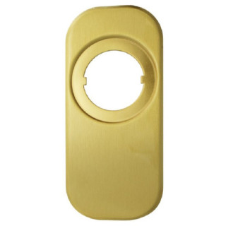 ESCUDO EMBELLECEDOR 165x74mm LATON MATE