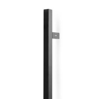MANILLÓN INOX MODELO KARLA ACABADO NEGRO - EFECTO INOX PARA PUERTAS DE PASO O ENTRADA 2