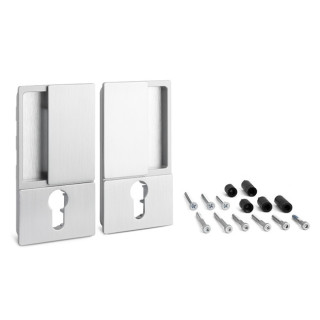MANILLA WAVE PARA PUERTA BATIENTE CON CERRADURA CILÍNDRICA - SISTEMA ENRASADO PARA INTERIORISMO DE DISEÑO