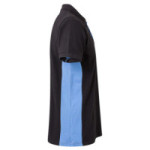 POLO MANGA CORTA BICOLOR DOLVI NEGRO CELESTE