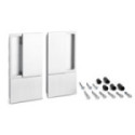 MANILLA WAVE PUERTA BATIENTE CIEGA CROMO SATINADO ESPESOR HASTA 60MM