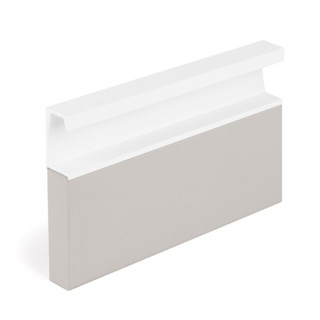 TIRADOR ALUMINIO EMBUTIR MODELO SIX L597/L3000 BLANCO MATE, NEGRO LAVA, MARRÓN METAL