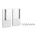 MANILLA WAVE PUERTA CORREDERA CIEGA CROMO SATINADO ESPESOR HASTA 60MM