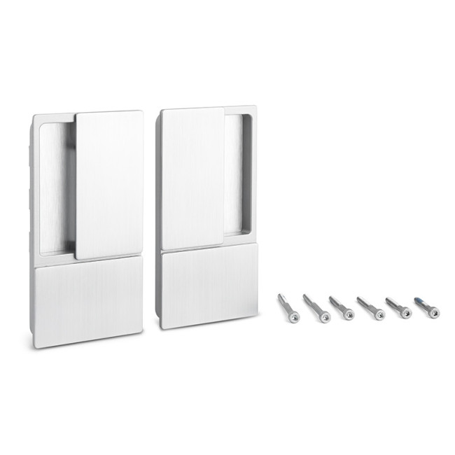 MANILLA WAVE PUERTA CORREDERA CIEGA CROMO SATINADO ESPESOR HASTA 60MM