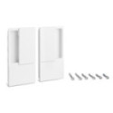 MANILLA WAVE PUERTA CORREDERA CIEGA CROMO SATINADO ESPESOR HASTA 60MM