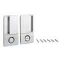 MANILLA WAVE PARA PUERTA CORREDERA CON CIERRE DE BAÑO - ENRASADA EN CROMO SATINADO, NEGRO MATE O BLANCO MATE