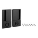 MANILLA WAVE PARA PUERTA CORREDERA CON CIERRE DE BAÑO - ENRASADA EN CROMO SATINADO, NEGRO MATE O BLANCO MATE