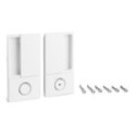MANILLA WAVE PARA PUERTA CORREDERA CON CIERRE DE BAÑO - ENRASADA EN CROMO SATINADO, NEGRO MATE O BLANCO MATE