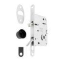 PICAPORTE MAGNÉTICO WAVE E50 PUERTA CORREDERA BAÑO - CROMO SATINADO, NEGRO MATE O BLANCO MATE ACABADO CROMO SATINADO