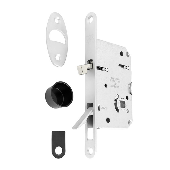 PICAPORTE MAGNÉTICO WAVE E50 PUERTA CORREDERA BAÑO - CROMO SATINADO, NEGRO MATE O BLANCO MATE ACABADO CROMO SATINADO