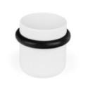 **TOPE DE PUERTA EN ZAMAK MODELO LUV 36×35 MM EN NIQUEL CEPILLADO, LATÓN CAVA, BLANCO MATE O NEGRO MATE - DISEÑO COMPACT