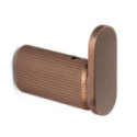 PERCHA BROOKLYN 40X35MM / 70X70MM NEGRO CEPILLADO / BRONCE CEPILLADO