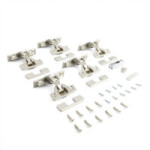 KIT EXEDRA PUSH Y SMOVE PARA PUERTAS ESCAMOTEABLES - ACABADO NÍQUEL O TITANIO SEGÚN MODELO