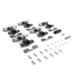 KIT EXEDRA PUSH Y SMOVE PARA PUERTAS ESCAMOTEABLES - ACABADO NÍQUEL O TITANIO SEGÚN MODELO