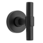 MANILLA ROSETA T 80MM Ø50 ACABADO NEGRO MATE, LATON MATE, NIQUEL SATINADO