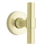 MANILLA ROSETA T 80MM Ø50 ACABADO NEGRO MATE, LATON MATE, NIQUEL SATINADO