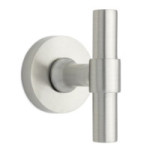 MANILLA ROSETA T 80MM Ø50 ACABADO NEGRO MATE, LATON MATE, NIQUEL SATINADO