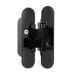 BISAGRA INVISIBLE MODELO WING 110 5×60?MM - APERTURA 180°  45KG EN ACABADO NEGRO MATE, BLANCO MATE O NIQUEL SATINADO