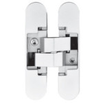 BISAGRA INVISIBLE MODELO WING 110 5×60?MM - APERTURA 180°  45KG EN ACABADO NEGRO MATE, BLANCO MATE O NIQUEL SATINADO
