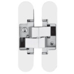 BISAGRA INVISIBLE MODELO WING 110 5×60?MM - APERTURA 180°  45KG EN ACABADO NEGRO MATE, BLANCO MATE O NIQUEL SATINADO