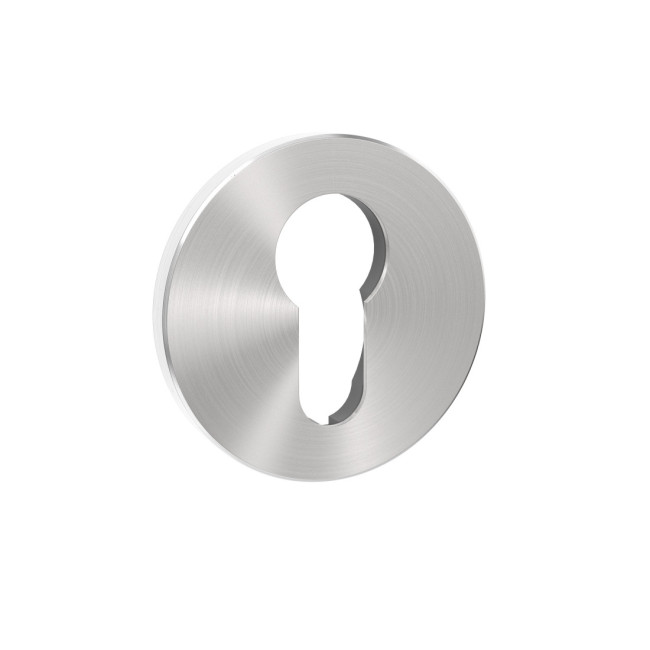 BOCALLAVE REDONDA IN.04.RPZ.05N PARA CILINDRO YALE - ACERO INOXIDABLE SATINADO Ø50 MM
