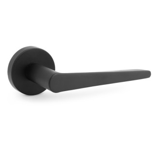 ROSETA ZAMAK MODELO LAIA 1219 Ø52 NEGRO MATE, CROMO SATINADO