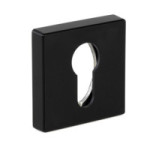 BOCALLAVE ZAMAK YALE Z CUADRADO 51X51 NIQUEL CEPILLADO, NEGRO MATE