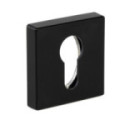 BOCALLAVE ZAMAK YALE Z CUADRADO 51X51 NIQUEL CEPILLADO, NEGRO MATE ACABADO NIQUEL CEPILLA