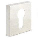 BOCALLAVE ALUMINIO YALE C CUADRADO 51x51 NIQUEL CEPILLADO, NEGRO MATE