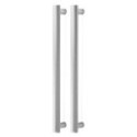 MANILLON MOON DOBLE C384 L424 INOX LOOK, NEGRO CEPILLADO LATON CAVA