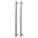 MANILLON MOON DOBLE C384 L424 INOX LOOK, NEGRO CEPILLADO LATON CAVA ACABADO EFECTO INOX