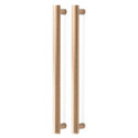 MANILLON MOON DOBLE C384 L424 INOX LOOK, NEGRO CEPILLADO LATON CAVA ACABADO EFECTO INOX
