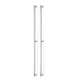 MANILLON MOON DOBLE C1056/528 L1096 INOX, LATON, NEGRO CEPILLADO ACABADO EFECTO INOX 2