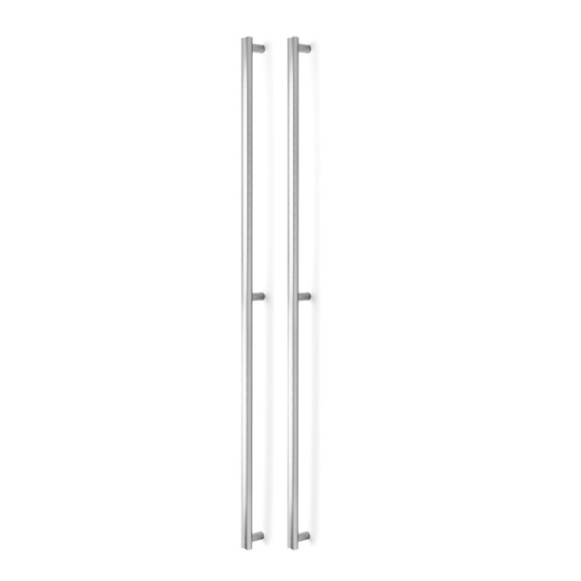 MANILLON MOON DOBLE C1056/528 L1096 INOX, LATON, NEGRO CEPILLADO ACABADO EFECTO INOX