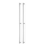 MANILLON MOON DOBLE C1056/528 L1096 INOX, LATON, NEGRO CEPILLADO ACABADO EFECTO INOX