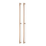 MANILLON MOON DOBLE C1056/528 L1096 INOX, LATON, NEGRO CEPILLADO ACABADO EFECTO INOX