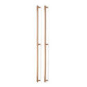 MANILLON MOON DOBLE C1056/528 L1096 INOX, LATON, NEGRO CEPILLADO ACABADO EFECTO INOX